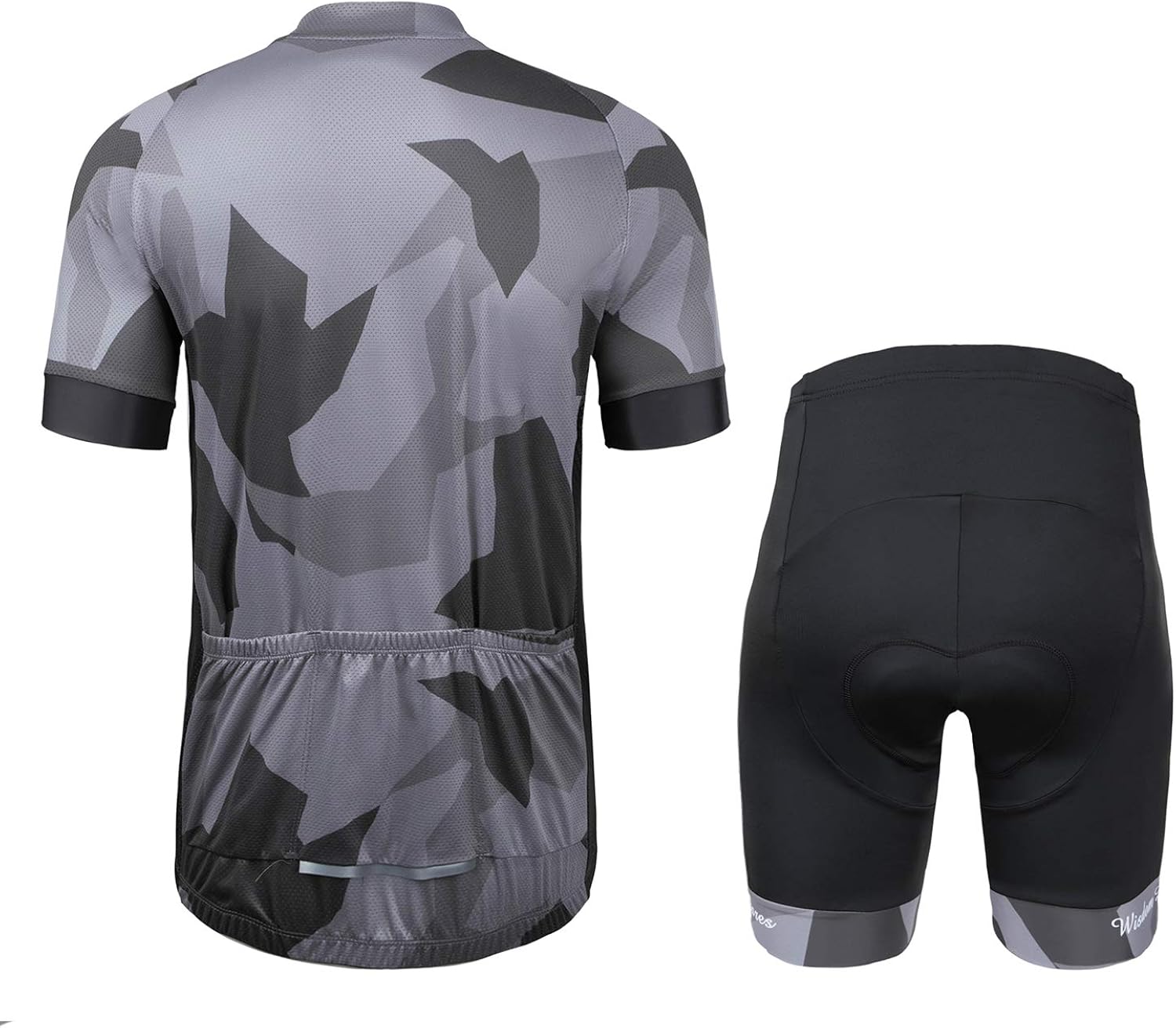 Men's Cycling Jersey Set Short Sleeve MTB Jersey Road Bike Clothing Shirts Shorts with 3D Padded Outdoor Riding Sportswear: Clothing