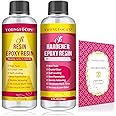 Epoxy Resin-16OZ Resin Kit, Epoxy Resin Crystal Clear-Not Yellowing and No Bubble Self Leveling Easy Mix 1:1 Casting & Coating for DIY Jewelry Making of The Art Resin & Epoxy Resin (16oz)