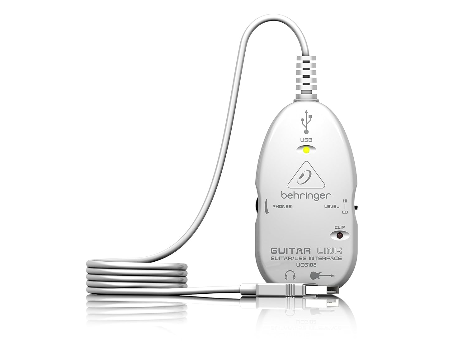 Behringer Guitar Link Interfaz USB para guitarra eléctrica color blanco