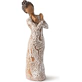 Willow Tree Music Speaks (Darker Skin), Sculpted Hand-Painted Figure | Cast from a Susan Lordi Original Carving, Meaningful Keepsake Gift for Loved Ones, Display on Shelf, Table or Mantel