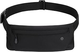 WHIPPY Slim Running Belt Fanny Pack for Women Men Elastic Runners Belt Waist Pouch Chest Bag Phone Holder Waist Pack for Running Hiking