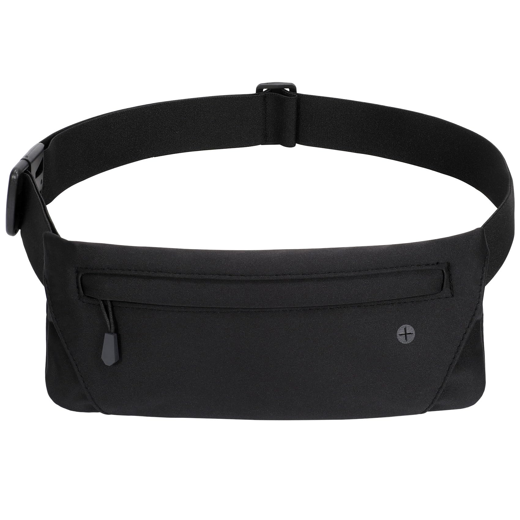 Photo 1 of WHIPPY Slim Running Belt Fanny Pack for Women Men Elastic Runners Belt Waist Pouch Chest Bag Phone Holder Waist Pack for Running Hiking, Black