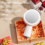 Auxmir 7.5" Double-Sided Magnifying Makeup Mirror with 52 LED Lights view 10