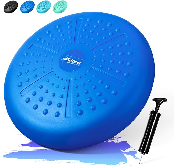 Trideer Extra Thick 33/34cm Balance Cushion Air Stability Wobble Board