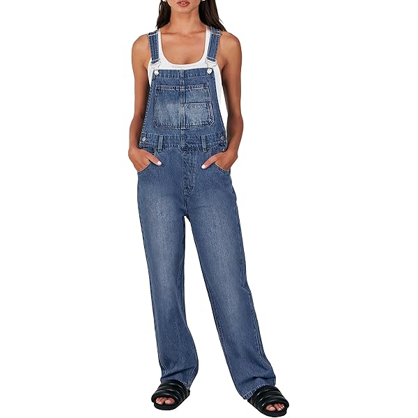 andmary ♡ Hearthipdenim allinone ♡ Ssize Amazon.com: MUMUBELLA Women Denim Jumpsuit 2025 Casual One
