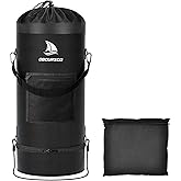 Obcursco Boat Trash Can,100% Leakproof 900D Portable Garbage Bag Pontoon Fishing Boat Accessories Marine RV or Camping 9-12 Gallon Capacity