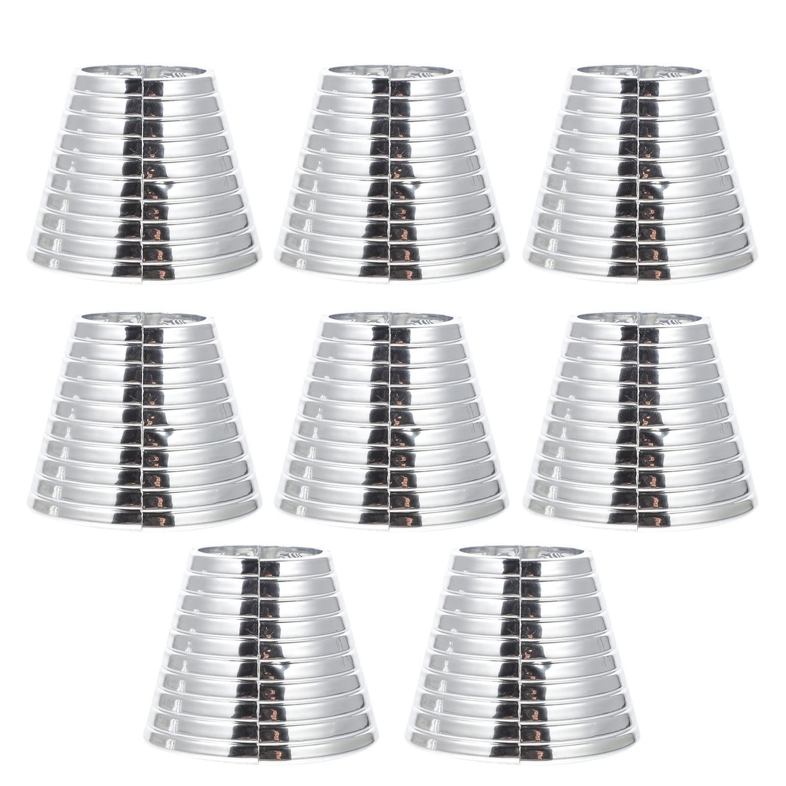 Uonlytech Metal Stand 8pcs Cuff Ponytail Holder Gold Ponytail Cuff Silver Ponytail Cuff for Women and Girl Hair Accessories Metal Brackets