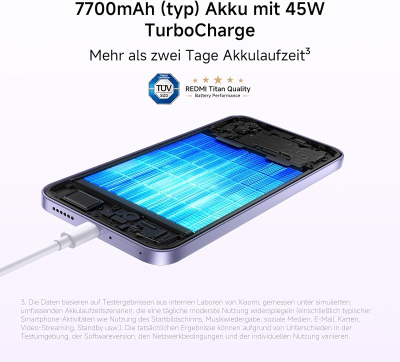 REDMI Note 17, Smartphone 6+256 GB, Sky Teal, 7700 mAh Akku