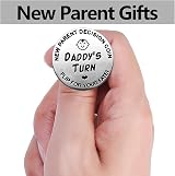 Rowwait Huishi Funny Decision Coin for New Parents Stainless Steel Silver view 3