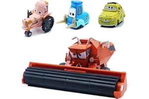WISHLUCK 4-Pack Car Decast Frank and Car Tractor Set, 1:55 Diecast Model Mini Vehical, Compact Portable & Collectible Car Toys for Kids Boys Birthday