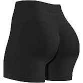 TomTiger Women's Athletic Seamless Shorts High Waisted Squat Proof Tummy Control Exercise Shorts Women