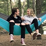 Glymnis Camping Hammock for 2 Persons Nylon Lightweight Portable with Straps view 7