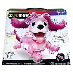 Zoomer Playful Pup Interactive Pink Robotic Dog