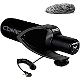 comica CVM-V30 Pro Camera Directional Condenser Microphone Shotgun Video Supercardioid Microphone for Canon Nikon Sony Panaso
