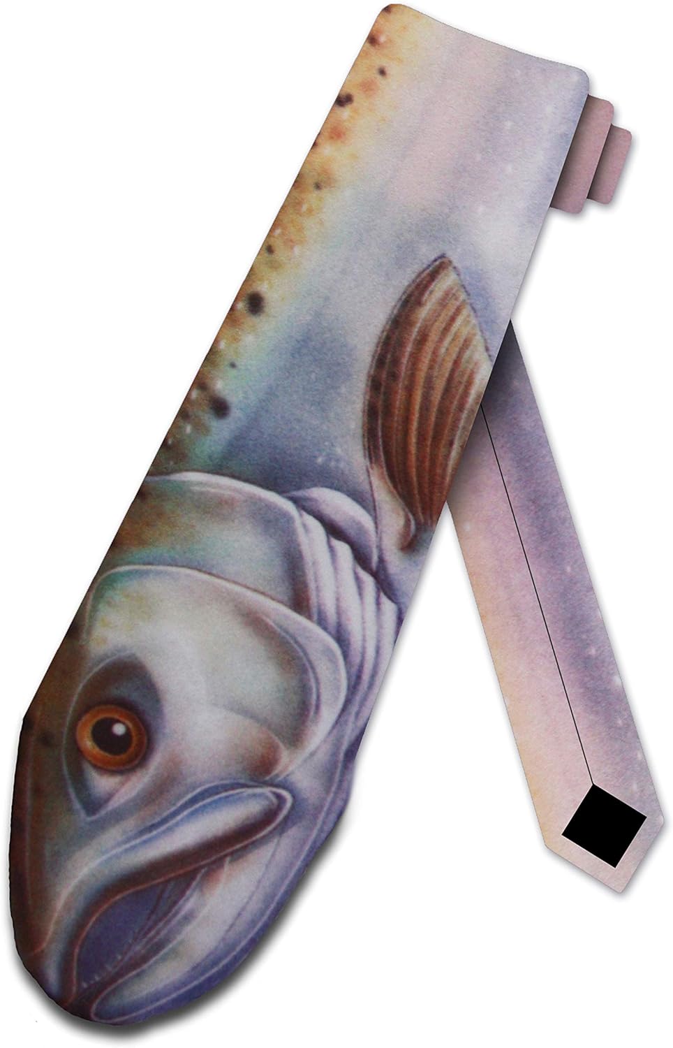 King Salmon Tie Mens Fish Necktie 
