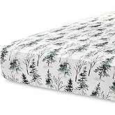 Pobi Baby - Fitted Crib Sheets for Boys, Girl - Baby Crib Sheet Neutral - Crib Mattress Sheet - Ultra-Soft Cotton Crib Sheets, Toddler Bed Sheets (Magical Woods)