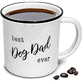 MAINEVENT Best Dog Dad Mug 11 Ounce, Dog Dad Coffee Mug, Best Doggy Father Ever Gift, Doggy Daddy Cup, Novelty Coffee Cup