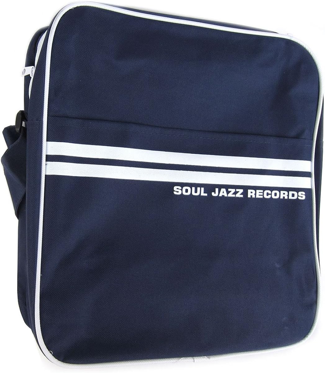 Soul Jazz Records Record Bag 12" Navy / White Amazon.co.uk Shoes