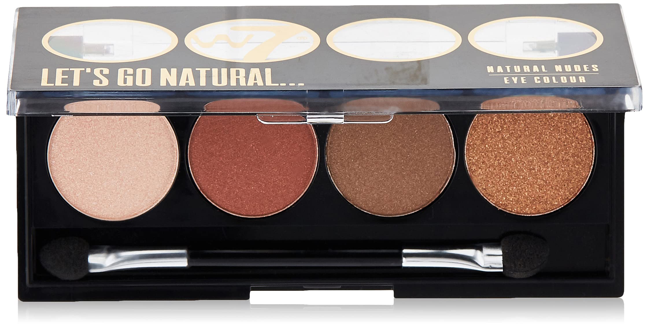 W7 Let's Go Quad Eye Color Palette - Let's Go Natural