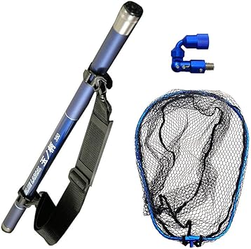 Amazon 小継タモ四つ折り網m 3点セット Blue Larcal350 ブルーセット Landingset0 Bu 遠里 玉網 ランディングネット
