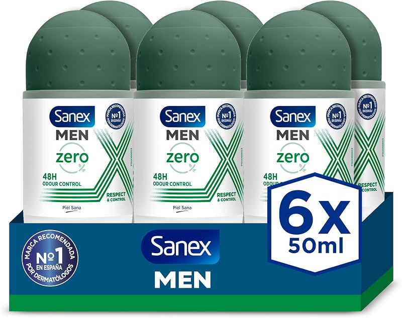 Zero Respeito & Controlo, desodorizante roll-on, embalagem de 6x50ml