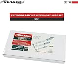 Neilsen CT5797 3pc Extending Ratchet Set 1/4in 3/8in 1/2in Drive 18 Degree view 2