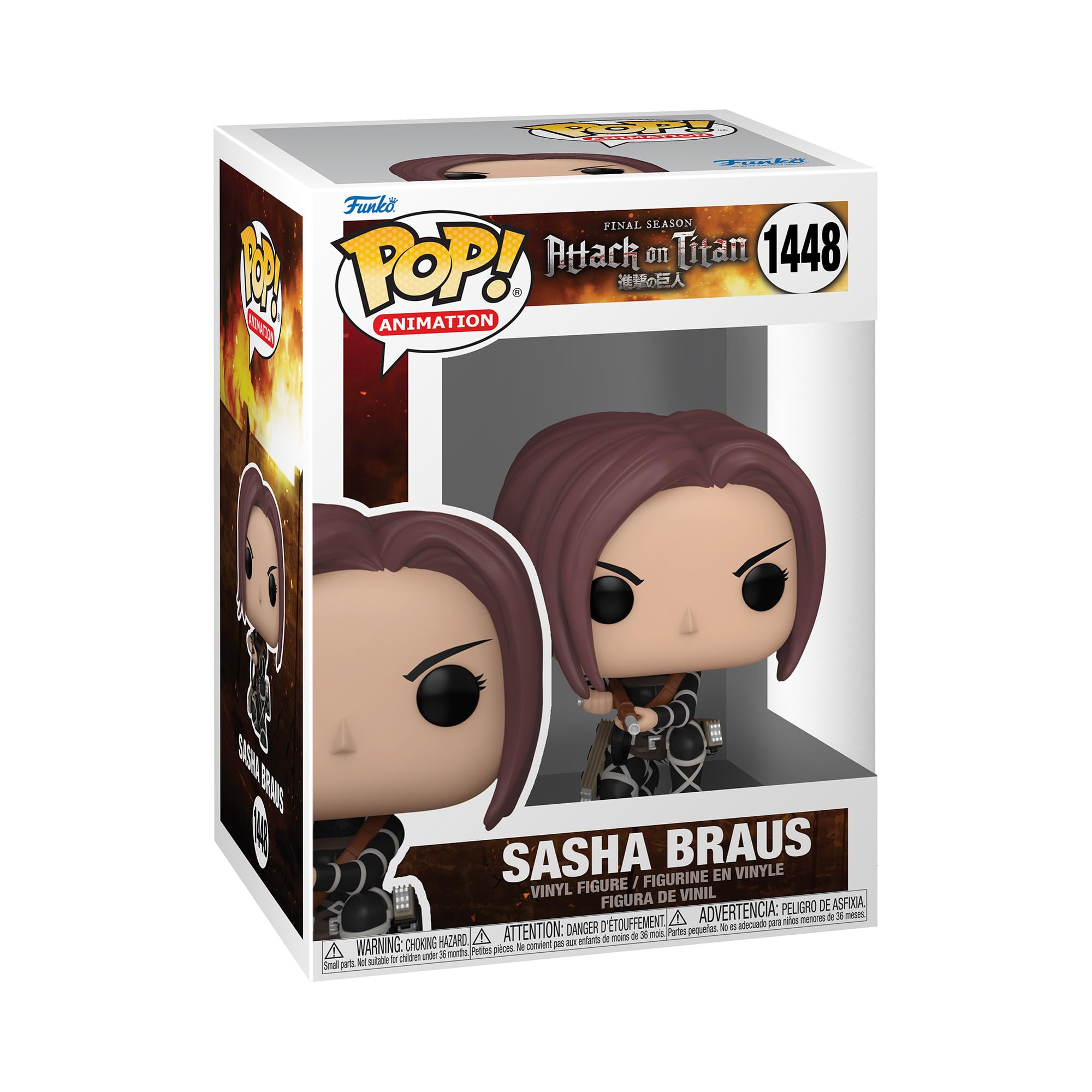 Funko POP! Animation: AoT - Sasha Braus - Attack on Titan - Collectable Vinyl Figure - Gift Idea - Official Merchandise - Toys for Kids & Adults - Anime Fans - Model Figure for Collectors and Display