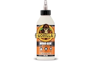 Gorilla Ultimate Waterproof Wood Glue, Natural Wood Color, 8 Ounce (Pack of 1) - Waterproof for Indoor or Outdoor Projects and Repairs