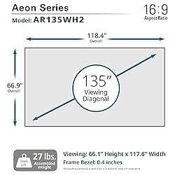 Elite Screens Aeon Series, 135-inch 16:9, 8K / 4K