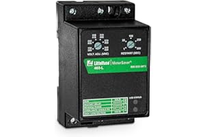 SymCom MotorSaver 3-Phase Voltage Monitor, Model 460-L, 190-480V, Fixed Unbalance and Trip Delay, DIN Rail Mount