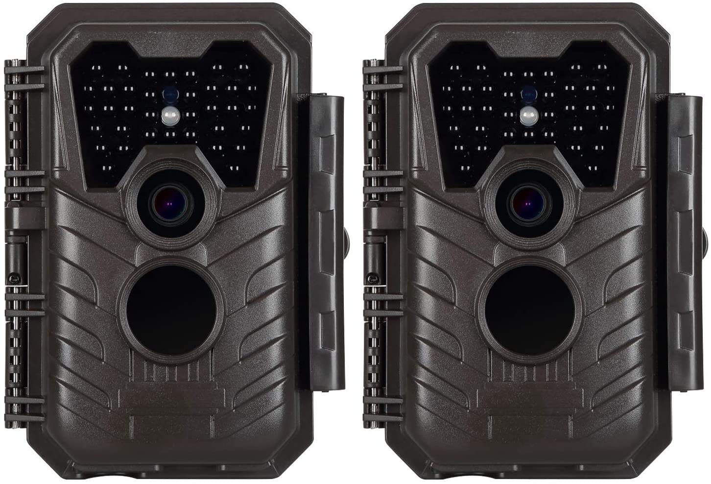 Trail Game Camera 24MP 1296P H.264 MP4/MOV Video 100ft Night Vision 0.1S Trigger Motion Activated Easy Operate Waterproof Wildlife Hunting Deer Cam Password Protected (Dark-red)