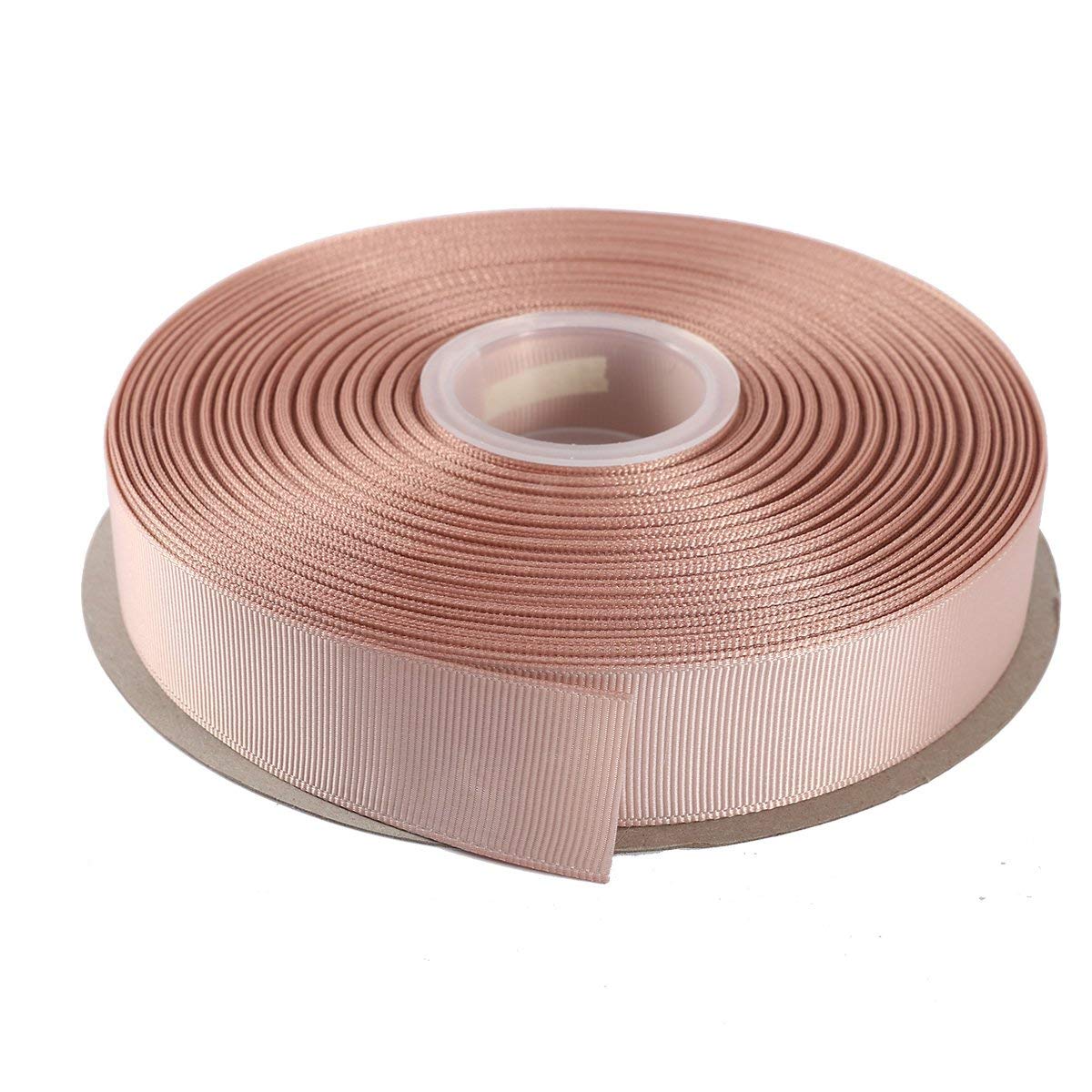 ITIsparkle 25mm Grosgrain Ribbon 45 Meters-Roll Set for Gift Wrapping Scrap Books Party Favor Hair Braids Hair Bow Baby Shower Decoration Floral Arrangement Craft Supplies, Vanilla Ribbon