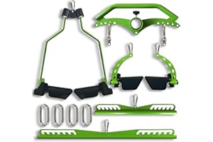 KORIKAHM Adjustable Lat Pull down Bar, Cable Machine Attachments for Gym, Home Gym Fitness T-bar Row Pulldown Attachments, Lat Pull Down Machine Wide Grip Neutral Grip Handle