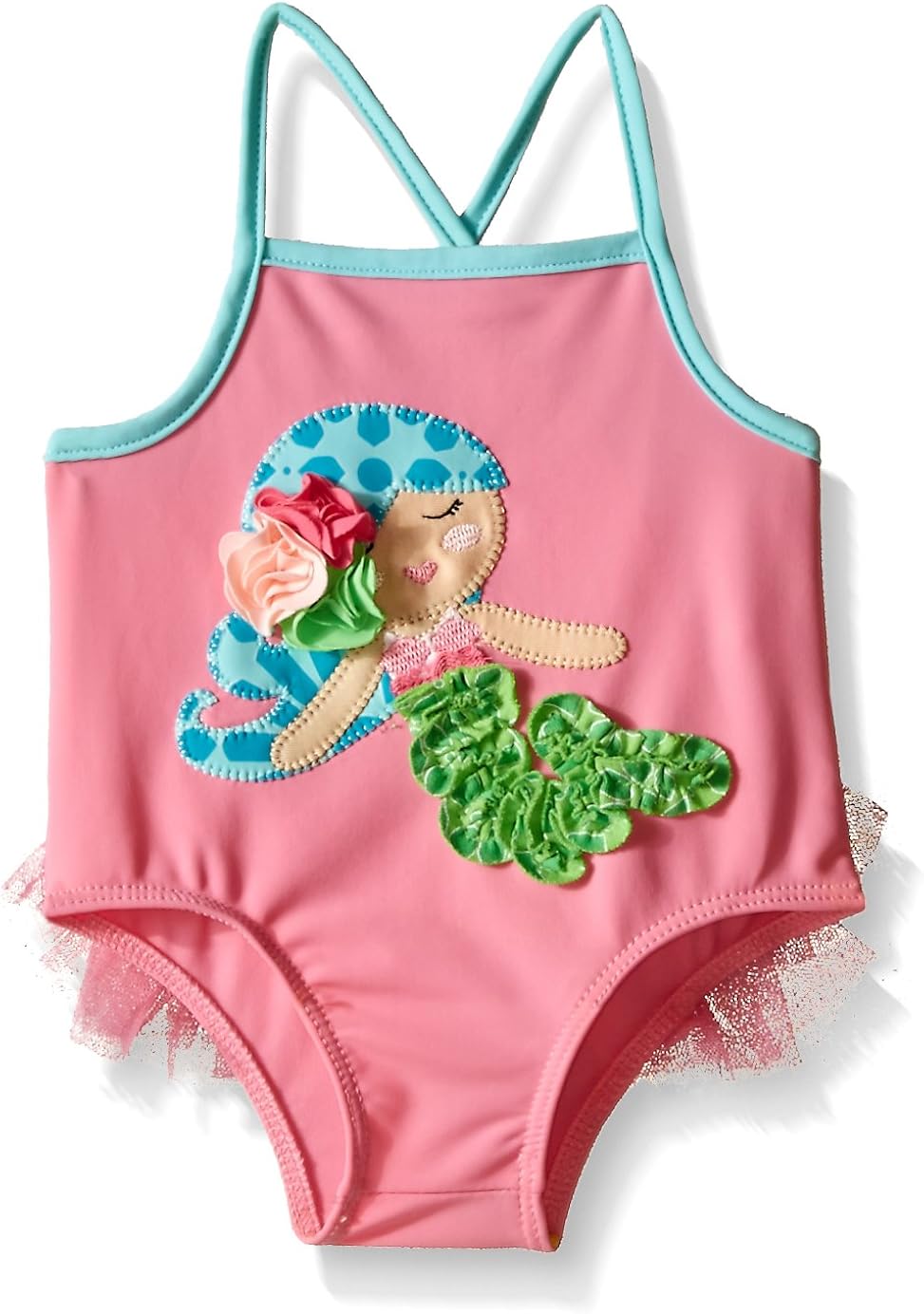 Mud Pie Baby Mermaid Swimsuit, Multi, 1218 Months Clothing