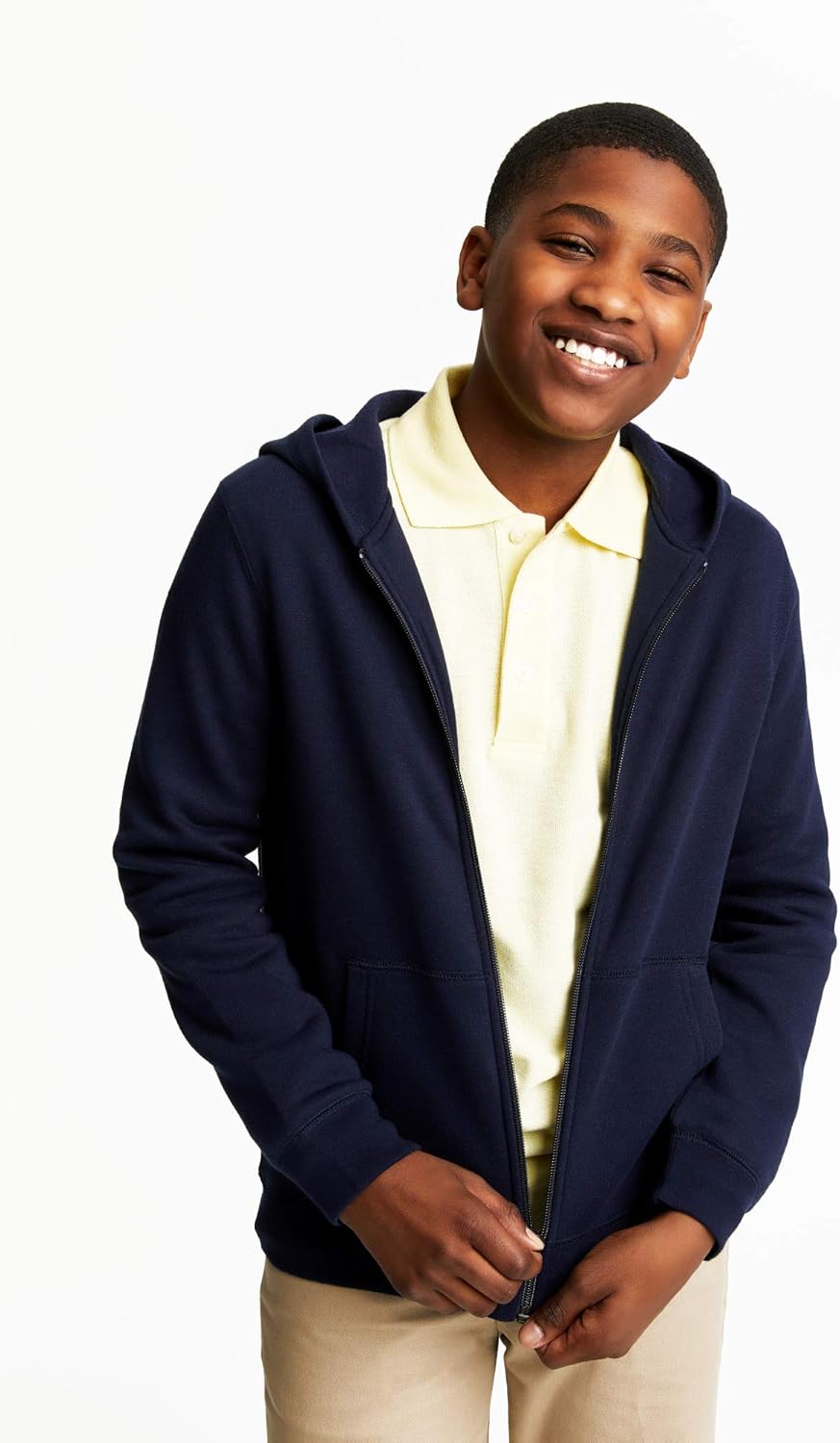French Toast Boys' Fleece Hooded Sweatshirt: Clothing