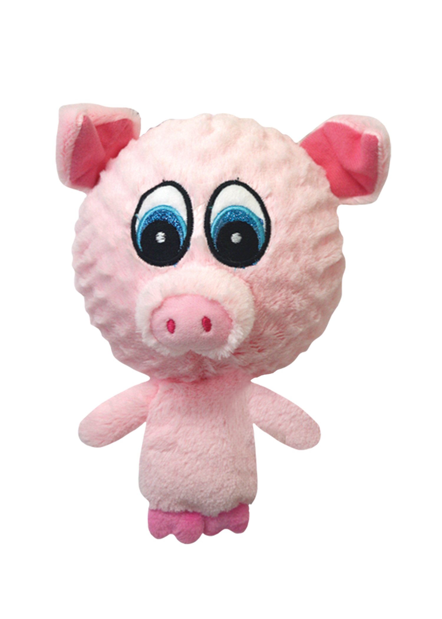 Multipet 43236-1 Knobby Noggins Pig Dog Toy