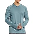 baleaf Men's Sun Protection Hoodie Shirt UPF 50+ Long Sleeve UV SPF T-Shirts Rash Guard Fishing Swimming Lightweight