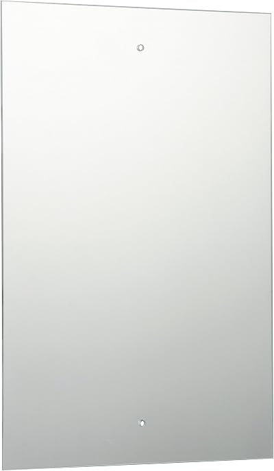 W Waterstone Frameless Bathroom Mirror 45x30cm with Pre-Drilled Holes