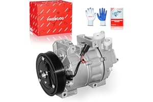 PHOBOOS A/C Compressor with Clutch Compatible with Nissan Altima 2007-2012 L4 2.5L, Sentra 2007-2012 2.5L, Fast Cooling, Low Noise, Easy Installation, Ref. CO-10886C, 68664