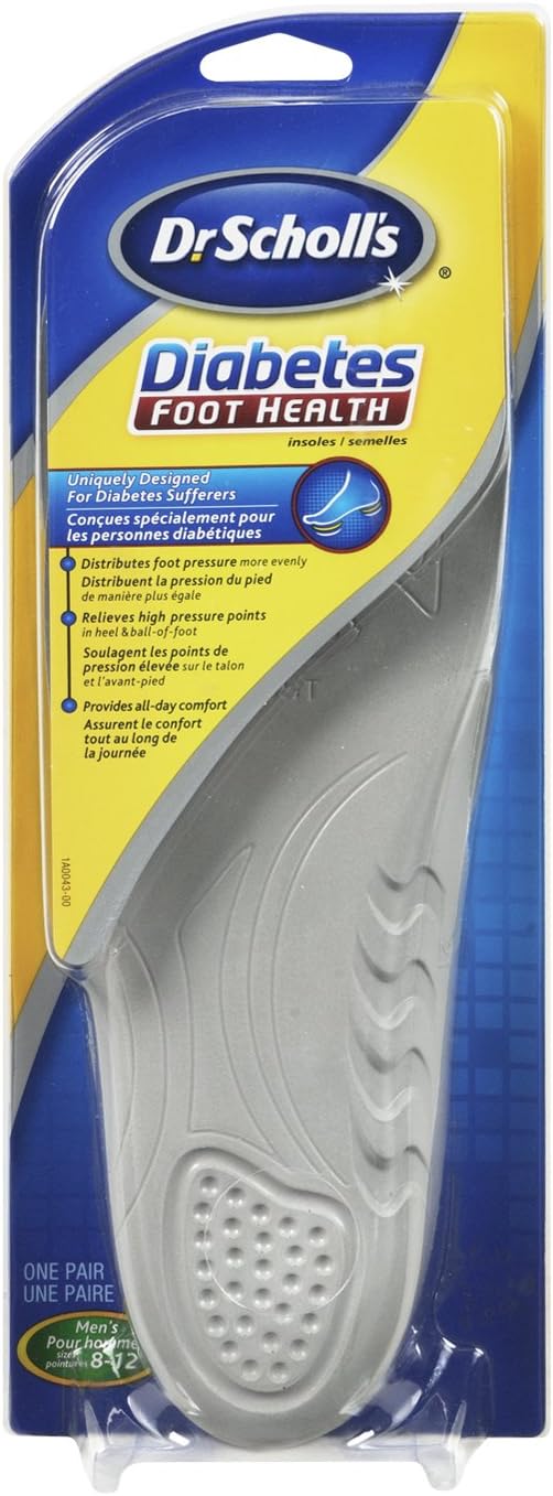 Dr. Scholl's Diabetes Foot Health Insoles, Men's Amazon.ca Health