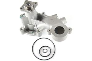 OAW F3270 Engine Water Pump w/ 4 Bolts Pulley hub for Ford 5.0L-V8 on2011 2012 2013 2014 2015 2016 2017 2018 Mustang, 11-17 F150 Lobo (Check if your vehicle has 3 or 4 bolts style Pulley)