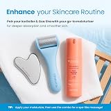 PLANTIFIQUE Facial Ice Roller and Stainless Gua Sha Set - Cryotherapy Skin Tools view 6
