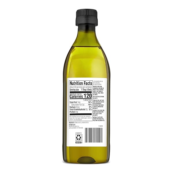 AMAZON GROCERY, OLIVE OIL, MEDIUM FLAVOR, 16.9 FL OZ (PREVIOUSLY AMAZON FRESH, PACKAGING MAY VARY)