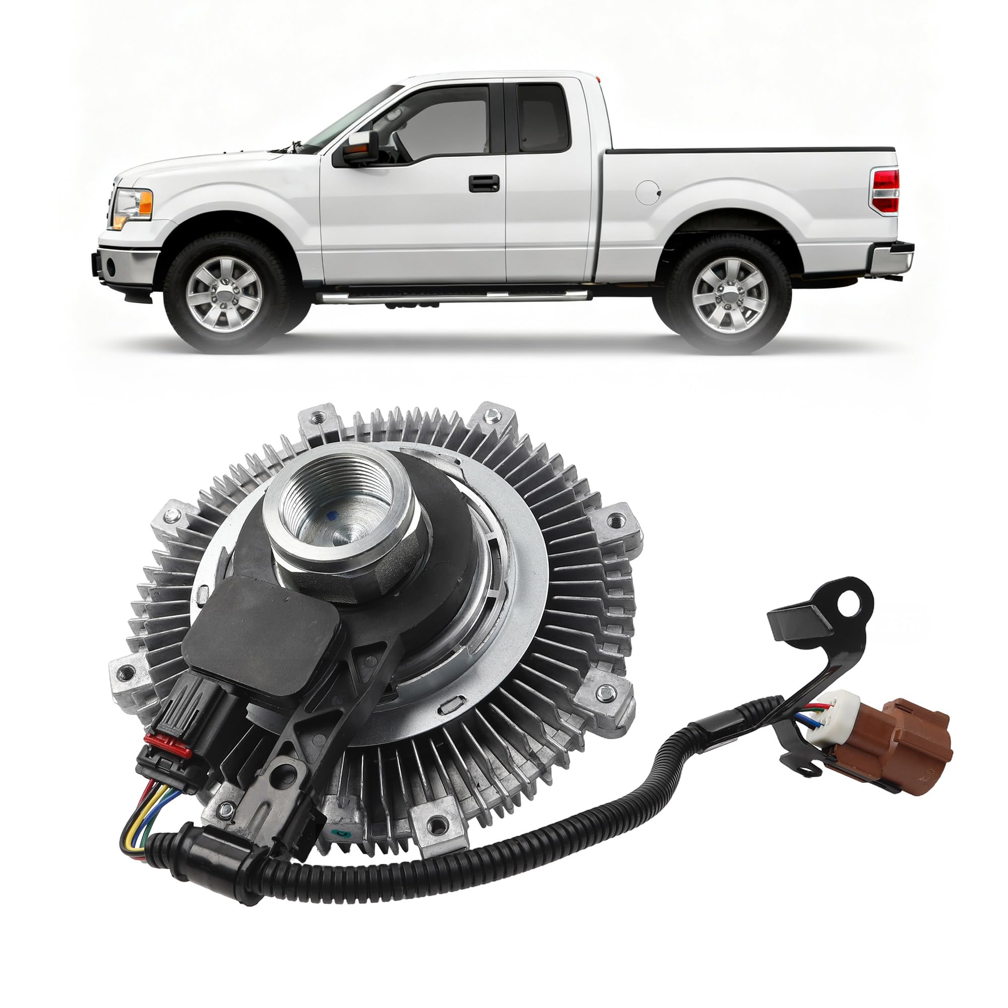 Photo 1 of Dasbecan Engine Radiator Cooling Fan Clutch Compatible With Ford Expedition F-150 Lincoln Mark LT Navigator 2007-2008 Replaces# 7L1Z8A616B 7L1Z8A616C 7L1Z-8A616-A 7L1Z8A616A 3264 YB3074 622005