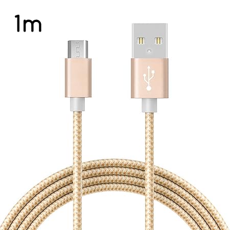 TheSmartGuard - Micro USB Kabel/Ladekabel [2.1 A] Nylon Mantel kompatibel mit Samsung, Sony, HTC, Nokia, Google, Huawei, XIAO