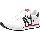 A|X Armani Exchange Mens Texturized Suede & Mesh Logo Sneaker