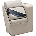 Wise BM13006R-986 Premier Series Pontoon Right Lean Back Recliner, Platinum/Spectra Navy/Cobalt