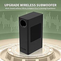 120W Sound Bar for TV, Tiny Soundbars with Wireless