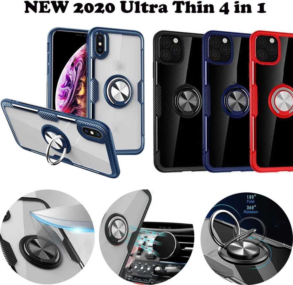 Ultra Thin 4 in 1 Premium Nanotech Impact Case (Blue, for iPhone XR)