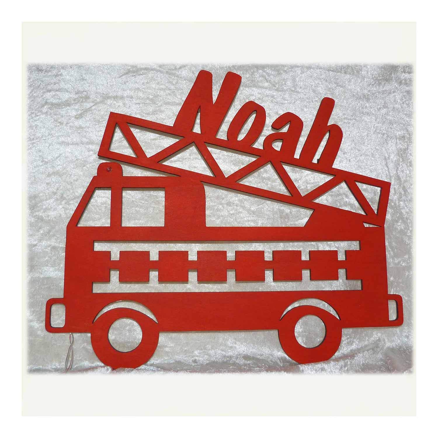 Home Furniture Diy Wall Decals Stickers Wandtattoo Feuerwehr Auto Mit Blaulicht Wandsticker Kinderzimmer Mtmstudioclub Com